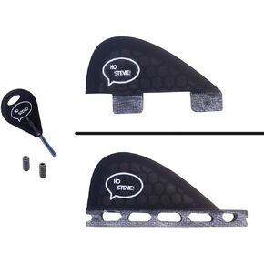 Ho Stevie! Stabilizer Surfboard Fin (Center/5th Fin) Twin Tab or Single Tab Sizes + Fin Key and Screws