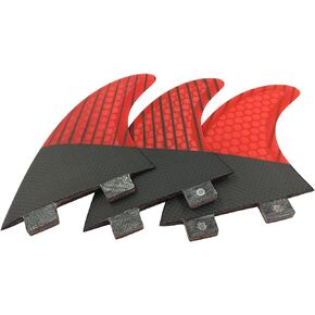 Surfboard Tri Fin Double Tabs Surfboard Fins Carbon Surfboard Fins S/M Size Thruster Set