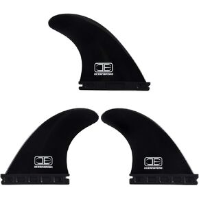 OCEANBROAD Surfboard Fin Thruster 3 Fins for FCS-Based Future-Based Fin Box with Screws Wax Comb Key