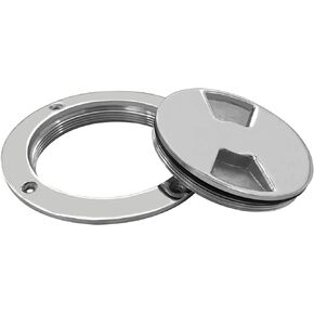 ISURE MARINE 4 inch Hatch 316 Stainless Steel Round Non Slip Inspection Hatch Deck Plate with Detachable Cover for Marine Boat Yacht