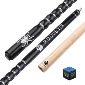 POCUSTIK 58" Pool Cue Stick 18/19/20/21 Oz, Canadian Maple Billiard Cue Sticks with 13mm Tip, House Bar Ergonomic Pool Table Sticks for Men Women -Black Wine Blue Purple