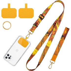 Phone Lanyards, Wrist lanyards for Keys, Adjustable Shoulder Neck Strap,Universal Crossbody Cell Phone Lanyard for ID Badges,Card Holder, Car Key, and Most Smartphones (Starry Night)