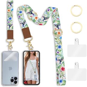 Piefly الهاتف الحبل Crossbody حزام المعصم، اسهم الهاتف الخليوي الأسود حول الكتف المعصم الرقبة، قابل للتعديل حزام الهاتف لطيف لمفاتيح السيارة سلسلة المفاتيح محفظة الهاتف حالة شارة معرف