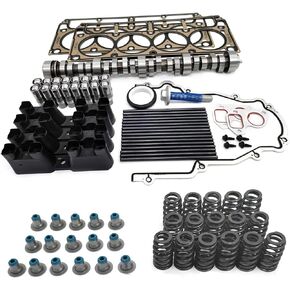 Truck Camshaft Kit Gen 3/4 with Pushrods,Gaskets Compatible with 1999-2013 GM LS V8 Truck 4.8 5.3 6.0 6.2 LS1 LS2 LS6 LQ4 LQ9 Engines