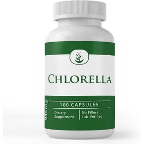 Pure Original Ingredients Chlorella, (100 Capsules) Always Pure, No Additives Or Fillers, Lab Verified