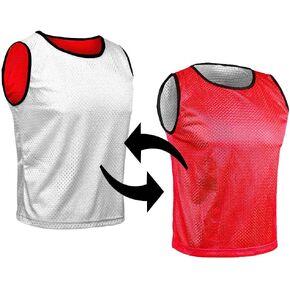 Pinnies Sport Child Youth Teen Adult 2-Color Reversible Bibs Soccer Basketball Football Scrimmage Team Jersey