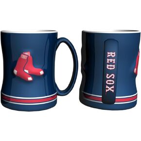 MLB Boston Red Sox Sculpted Relief Mug, 14-ounce