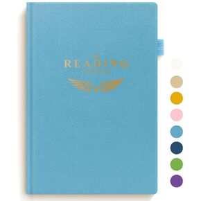 Reading Journal - Elegant Book Journal Reading Log for Reviews and Reading Progress Tracking - Thoughtful Gift for Book Lovers & Readers - 110 Book Reviews (Beige)