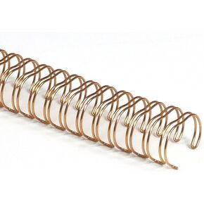 RAYSON Double Loop Wire Binding Spines, 5/8 Inch, 21 Holes, 2:1 Pitch, Binding Capacity 25-105 Sheets, Letter Size, Pack of 50 with Rose Gold Color