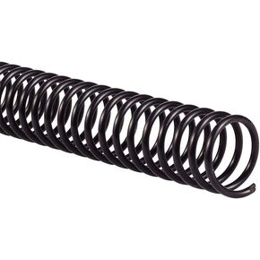 Plastic Spiral Coil Binding Spine 12" Black 6mm-50mm 30-440 Sheets (Black, 10mm)