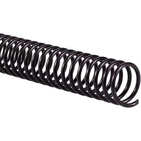 Plastic Spiral Coil Binding Spine 12" Black 6mm-50mm 30-440 Sheets (Black, 10mm)