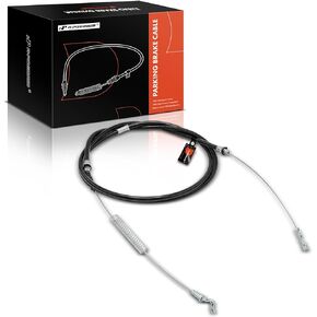A-Premium Rear Passenger Side Parking Brake Cable Assembly Compatible with Dodge Models: Ram 1500 2002-2008, Ram 2500 2008, Ram 3500 2008 - Replace# 52010068AA