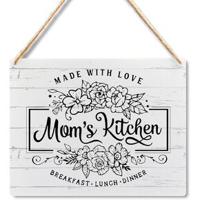 Oma's Kitchen Sign - Oma's Kitchen Decor, Oma's Kitchen Hanging Wooden Plaque, Rustic Farmhouse Kitchen Signs, Kitchen Wall Decor, 10x8