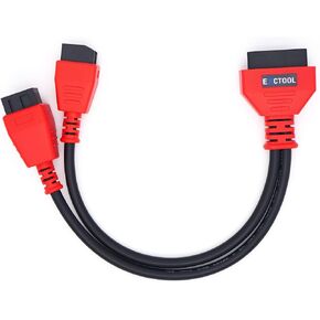 12+8 Pin Connector to OBD2 Adapter Security Bypass Cable for SGW-Equipped FCA Vehicles for Diagnostics, Coding and Programming, Compatible with JScan App