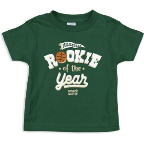 Rookie of The Year Baby Apparel for Milwaukee Basketball Fans (NB-7T)