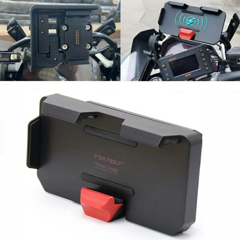 The New GPS Mobile Phone Motorcycle Navigation Bracket Wireless Charging Support with Two USB Ports for R1200GS/ADV F800GS ADV F700GS/ADV R1250GS/ADV CRF1000L F850GS ADV S1000XR F900R in Saudi Arabia