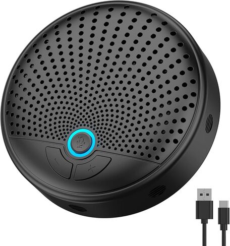 BALILA USB Speakerphone Conference Microphone with AI Noise Reduction&360° Voice Pickup, 4 AI Mics, 24H Call Time, USB C Conference Speaker Compatible with Leading Platforms, Home Office in Saudi Arabia