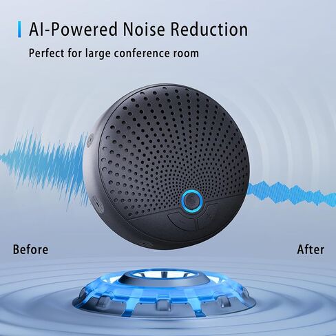 BALILA USB Speakerphone Conference Microphone with AI Noise Reduction&360° Voice Pickup, 4 AI Mics, 24H Call Time, USB C Conference Speaker Compatible with Leading Platforms, Home Office in Saudi Arabia