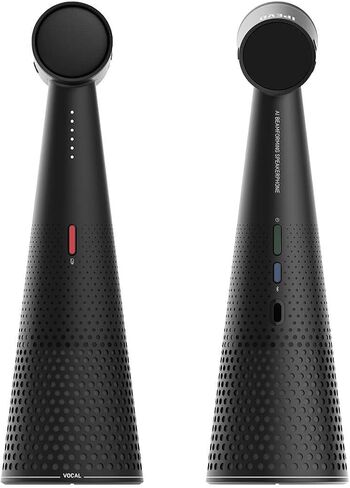 IPEVO Quartet Wireless Pairing 4 مكبرات صوت للمؤتمرات/ميكروفونات صوتية، التقاط صوتي بزاوية 360 درجة، تقليل الضوضاء ثنائي الاتجاه، USB أو بلوتوث أو أوضاع اتصال داخلية/خارجية، لـ 9-12 شخصًا in Kuwait