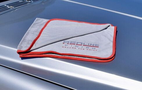 لمسة نهائية حمراء - منشفة تجفيف من الألياف الدقيقة النهائية - كبيرة جدًا 91.44 × 76.2 سم، تجفيف بدون خطوط، تجفيف بدون خدوش، فائقة الامتصاص، السيارات والشاحنات وسيارات الدفع الرباعي والمركبات الترفيهية in Kuwait