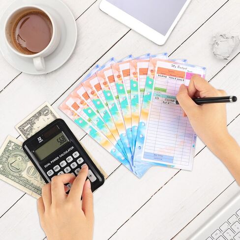 إعادة تعبئة مخطط الميزانية A6، إدراج مخطط الميزانية الأسبوعية الشهرية، 82 ورقة، 6 فتحات، نماذج ميزانية النفقات الملونة، عبوات مخطط الميزانية in Kuwait