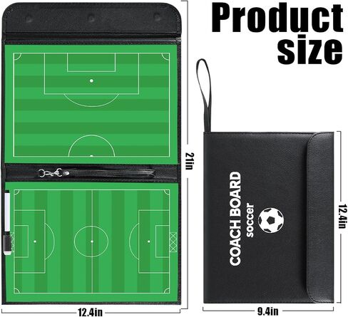 Erweicet Magnetic Soccer Coaching Board, Football Coaching Board Coaches Clipboard Tactical with 26 Magnets, Dry Erase Marker,Foldable and Portable Soccer Tactics Board in Saudi Arabia