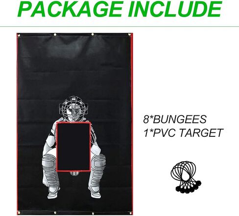 Hubble Backstop, Batting Cage Backstop, Vinyl Baseball Backstop, Batting Cage Accessories,with Bungees for Batting Hitting Pitching, 4x6FT,5X6FT in Saudi Arabia