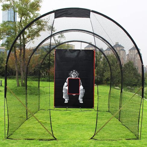 Hubble Backstop, Batting Cage Backstop, Vinyl Baseball Backstop, Batting Cage Accessories,with Bungees for Batting Hitting Pitching, 4x6FT,5X6FT in Saudi Arabia