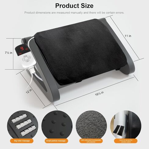 Foot Rest for Under Desk at Work, ergonomically Designed Adjustable Height Foot Stool, Heated and Temperature Controlled Foot Stool, Office and Travel Foot Stool - Relieving Back and le in Saudi Arabia