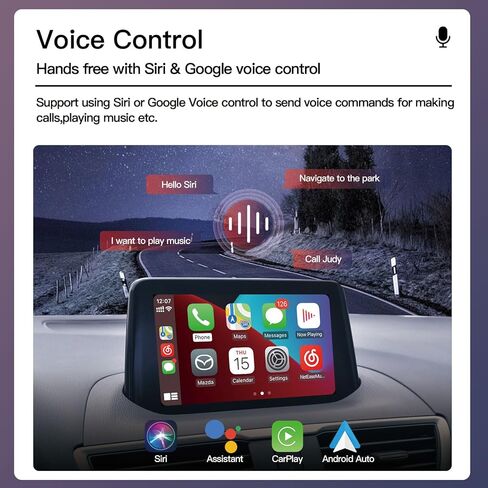 AutoABC Carplay/Android Auto Converter for Mazda 2/3/6/CX3/CX5/CX9/MX5/FIAT 124 2014-2021 TK78-66-9U0C OEM Hub مجموعة التحديثية تناسب نظام MZD Connect 00008FZ34 in Kuwait