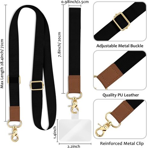 Phone Lanyard Crossbody Strap, Cat Bookshelf Cell Phone Lanyards for Around the Neck Wristlet Shoulder, Funny Skull Gothic Wrist Strap Adjustable Witchy iPhone Accessories Travel Essentials in Saudi Arabia