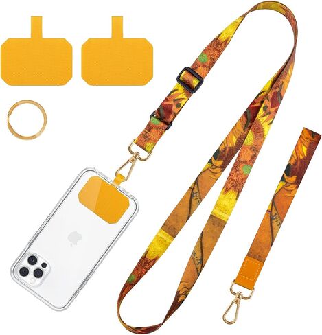 Phone Lanyards, Wrist Lanyards for Keys, Adjustable Shoulder Neck Strap,Universal Crossbody Cell Phone Lanyard for ID Badges,Card Holder, Car Key, and Most Smartphones (Starry Night) in Kuwait