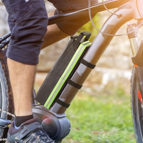 FLASLD Fireproof Electric Scooter Battery Hanging Bag, 15.3 x 5.9 x 4in Ebike Battery Bag, Electric Bike Bicycle Saddlebag, Storage Ebike Bag in Saudi Arabia