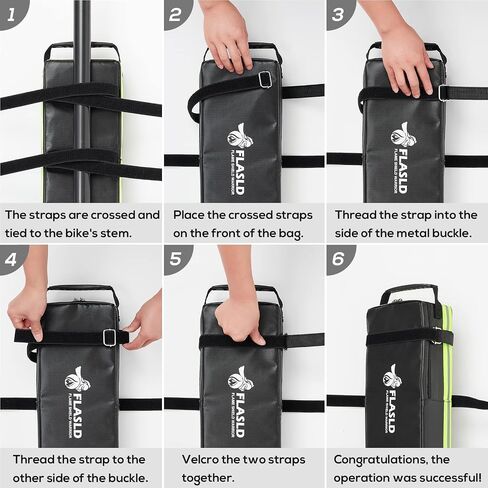 FLASLD Fireproof Electric Scooter Battery Hanging Bag, 15.3 x 5.9 x 4in Ebike Battery Bag, Electric Bike Bicycle Saddlebag, Storage Ebike Bag in Saudi Arabia
