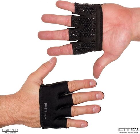 Fit Four Weightlifting Gloves - The Gripper | Callus Guard WOD Workout Gloves for Cross Training Fit Athletes - Enhanced Silicone Grip Palm in Saudi Arabia