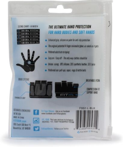 Fit Four Weightlifting Gloves - The Gripper | Callus Guard WOD Workout Gloves for Cross Training Fit Athletes - Enhanced Silicone Grip Palm in Saudi Arabia