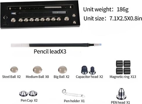 HMMIA Decompression Magnetic Metal Toy Pen,Fidget Pen, Multifunctional Deform-able Capacities Touch Screen Ballpoint Pen, Great Gifts for Kids and Friends (3Pcs) in Saudi Arabia