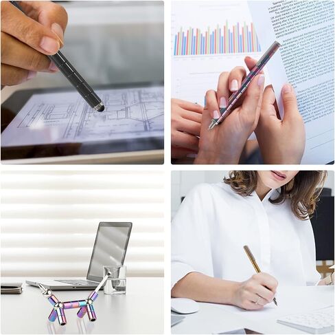 HMMIA Decompression Magnetic Metal Toy Pen,Fidget Pen, Multifunctional Deform-able Capacities Touch Screen Ballpoint Pen, Great Gifts for Kids and Friends (3Pcs) in Saudi Arabia