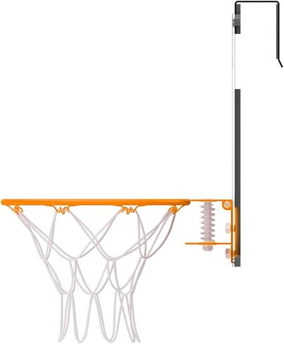 مجموعة طوق كرة السلة الصغيرة Silverback مقاس 18 بوصة فوق الباب مع لوحة خلفية مقاومة للكسر مثالية للمنزل أو المكتب in Kuwait