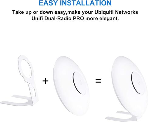 Metal Desktop Stand Plate Holder Bracket Mount Compatible for UniFi Networks UAP-AC-PRO-US & UniFi UAP-AC-PRO&UAP-AC-PRO-E-US (Metal White) in Saudi Arabia