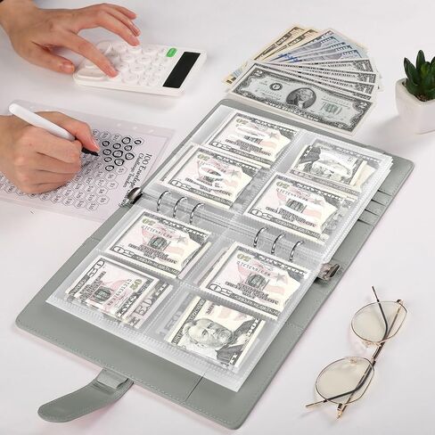 SKYDUE 100 Envelopes Money Saving Challenge Binder, Savings Challenges Book with Envelopes & Reusable Tracker, 100 Day Money Saving Binder Kit to Save 5050, A5 Pink in Saudi Arabia