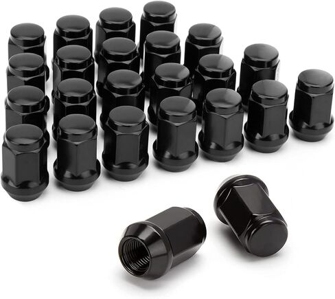dynofit 12mmx1.5 Wheel Lug Nuts, 20 Chrome M12x1.5 Luguts Conical/Cone Seat 1.38'' Tall 19mm Hex M12-1.50 Steel for 5 Lug Tuner Wheels in Saudi Arabia