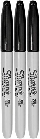 Sharpie Permanent Markers, Fine Point, 3-Count (Black) in Saudi Arabia