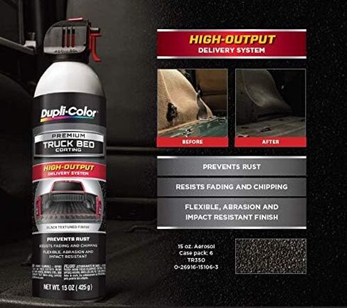 Dupli-Color TR250 Truck Bed Coating Spray Paint - Black - 16.5 oz. Aerosol Can in Saudi Arabia