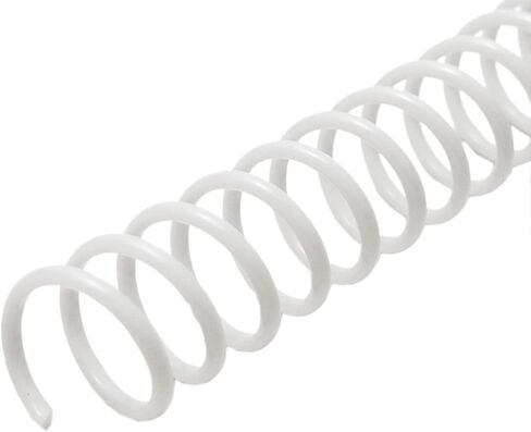 Rayson 14.3mm Spiral Binding Coil 9/16" White Coil bindings Spines 4:1 Pitch 100/Box, SBR41143-100W in Saudi Arabia