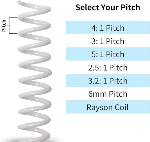 Rayson 19mm Spiral Binding Coil 3/4" White Coil bindings Spines 4:1 Pitch 50/Box, SBR4119-50W in Saudi Arabia