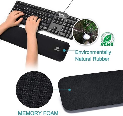 WB WEIRDBEAST Keyboard Wrist Rest Large Mouse Pad Wrist Support for Computer, 4 in 1 Memory Foam Keyboard Pad Desk Mat Ergonomic Hand Rest Wrist Cushion for Home Office Gaming-Pink in Saudi Arabia