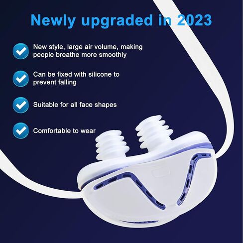 Anti Snoring Devices - Mini Anti Snoring Sleep Aid - Upgraded Variable Speed Mini Anti Snoring - Double Eddy Current Nasal Dilators in Kuwait