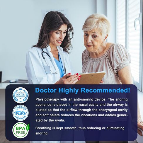 Anti Snoring Devices - Mini Anti Snoring Sleep Aid - Upgraded Variable Speed Mini Anti Snoring - Double Eddy Current Nasal Dilators in Kuwait
