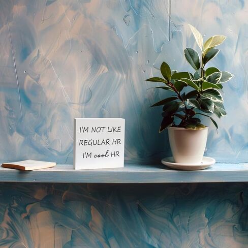 Funny Office Decor Office Desk Decor Aesthetic Office Cubicle Decor and Here We F*cking Go Again I Mean Good Morning Office Shelf Decor Office Decorations for Work Funny Office Gifts (5x5inch) in Kuwait